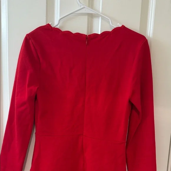 Kate Spade Red Scalloped Dress - Picture 7 of 10